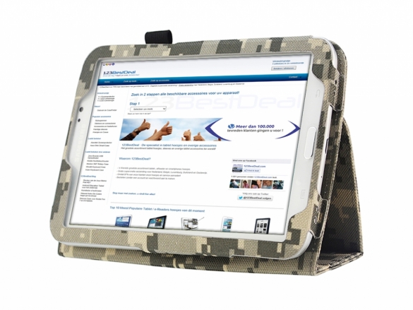 Custom-made case with stand for the with rugged digital camouflage print design Stand Case for the with camouflage print