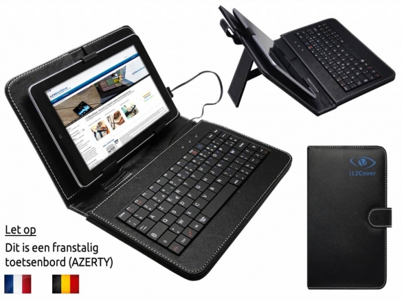This universal keyboard case with a built-in AZERTY keyboard, is ideal for your Black AZERTY Keyboard Case for the